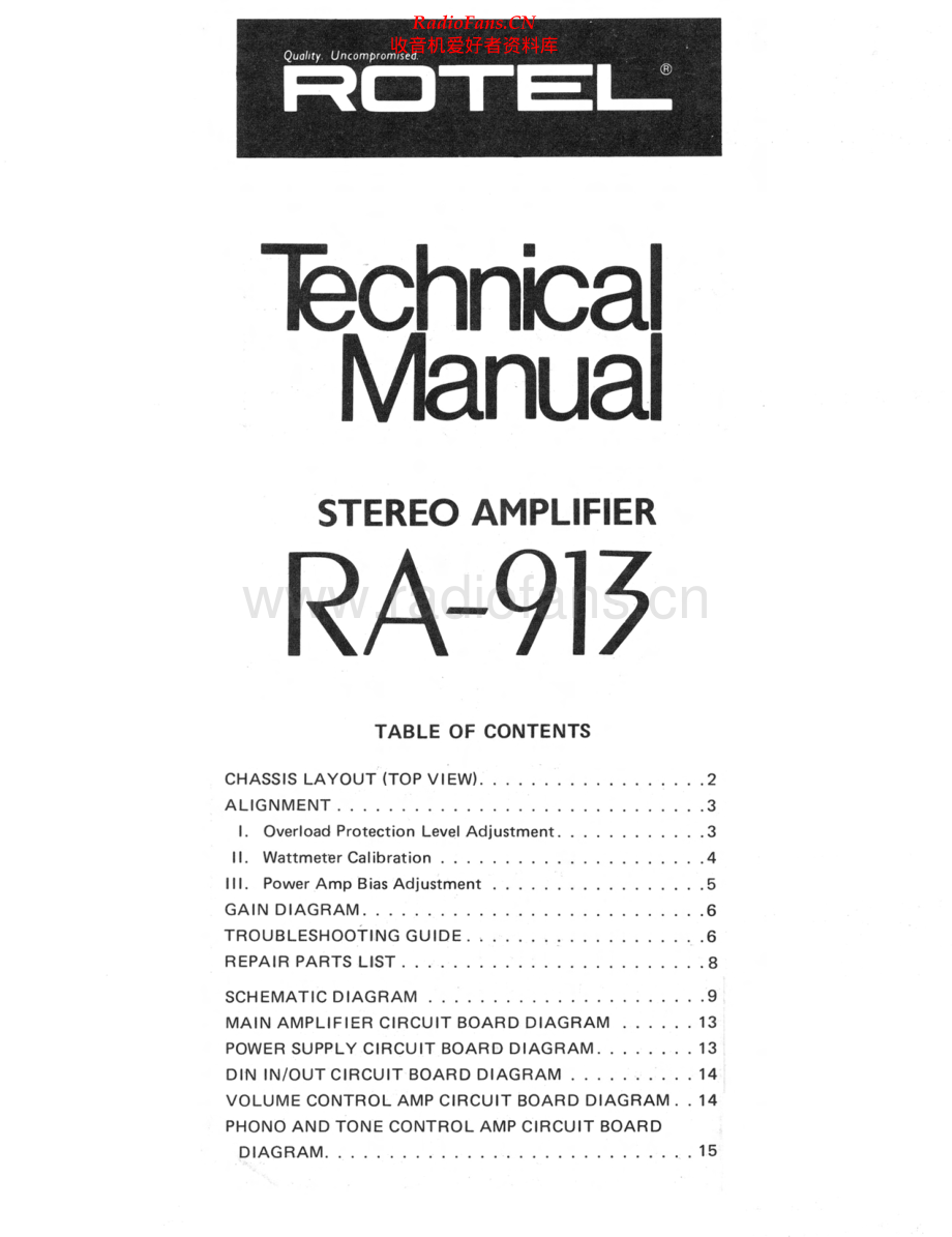 Rotel-RA913-int-sm 维修电路原理图.pdf_第1页