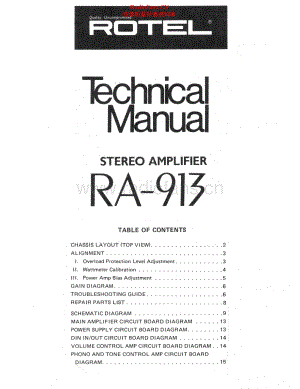 Rotel-RA913-int-sm 维修电路原理图.pdf