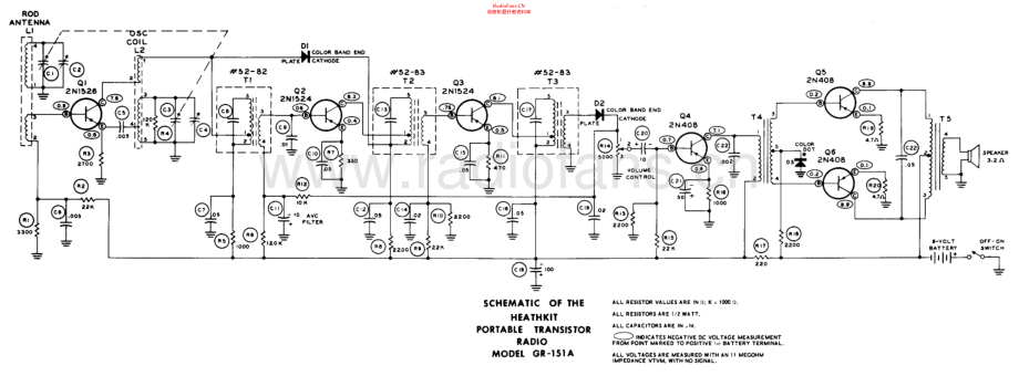 Heathkit-GR151A-pr-sch 维修电路原理图.pdf_第1页