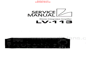 Luxman-LV113-int-sm 维修电路原理图.pdf