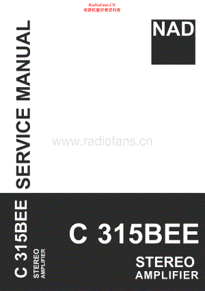 NAD-C315-int-sm 维修电路原理图.pdf