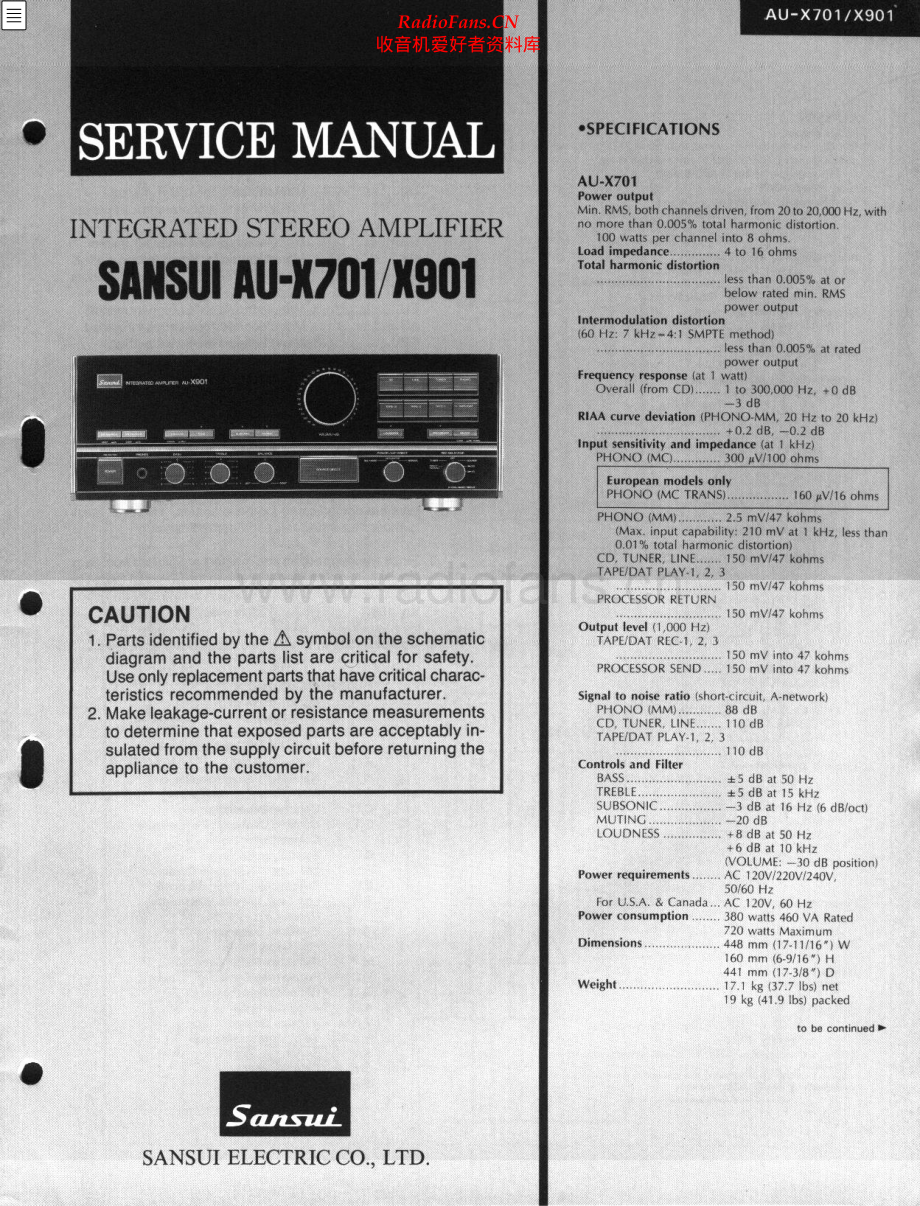 Sansui-AUX701-int-sm 维修电路原理图.pdf_第1页