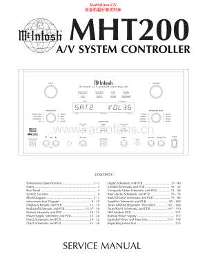 McIntosh-MHT200-avs-sm 维修电路原理图.pdf