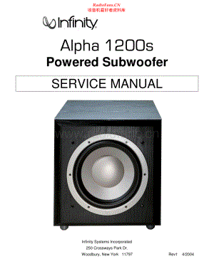 Infinity-Alpha1200S-sub-sm 维修电路原理图.pdf