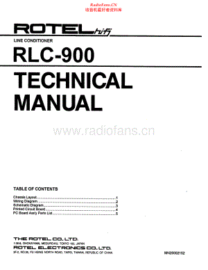 Rotel-RLC900-lc-sm 维修电路原理图.pdf
