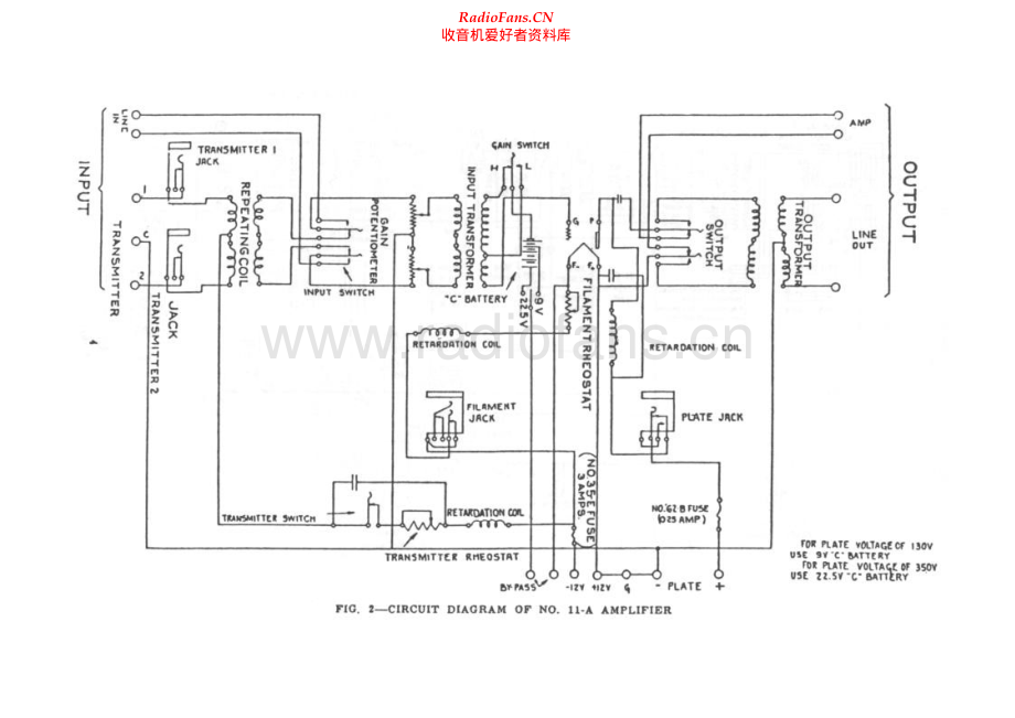 WesternElectric-WE11A-amp-sch 维修电路原理图.pdf_第1页