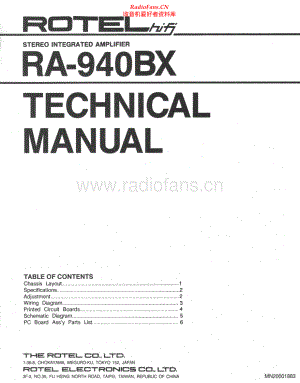 Rotel-RA940BX-int-sm 维修电路原理图.pdf