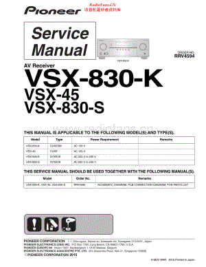 Pioneer-VSX830S-avr-sm 维修电路原理图.pdf