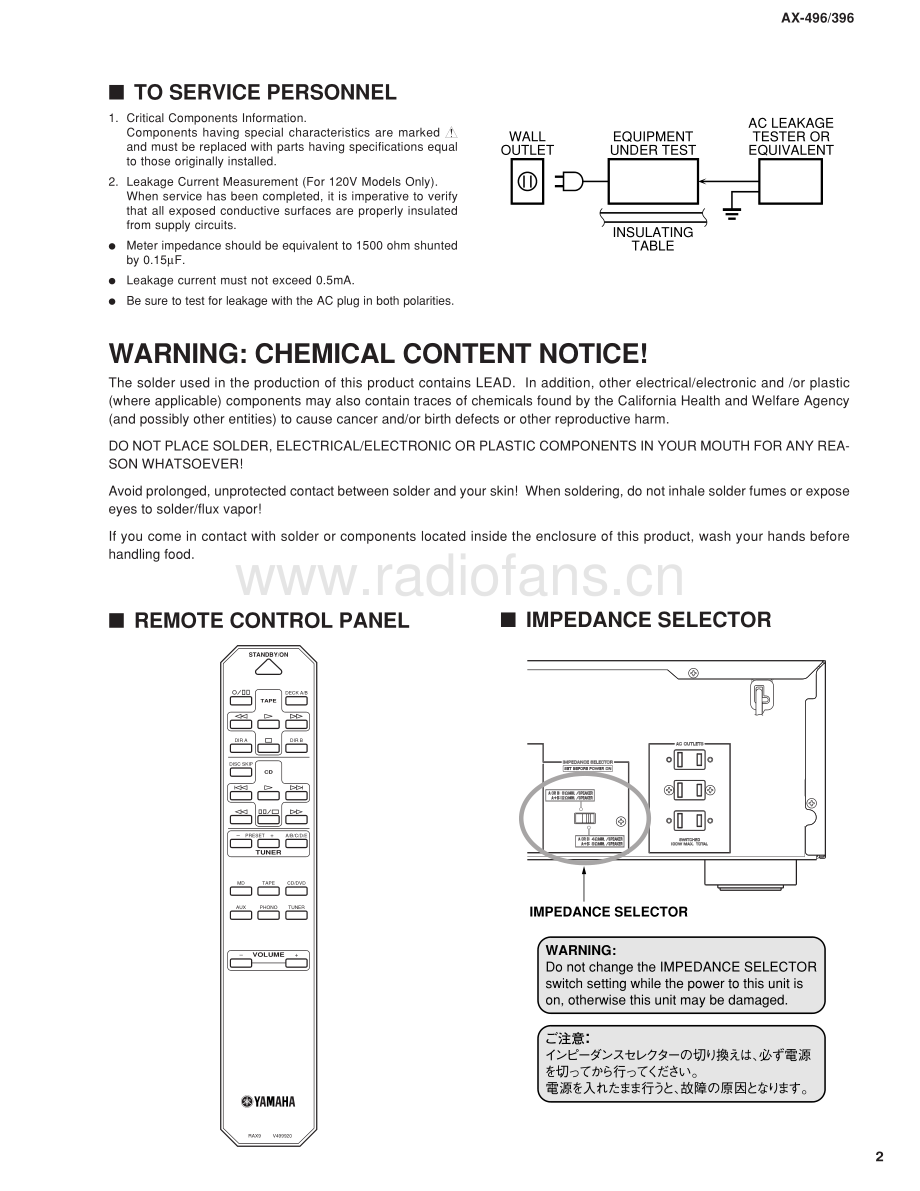 Yamaha-AX396-int-sm(1) 维修电路原理图.pdf_第3页