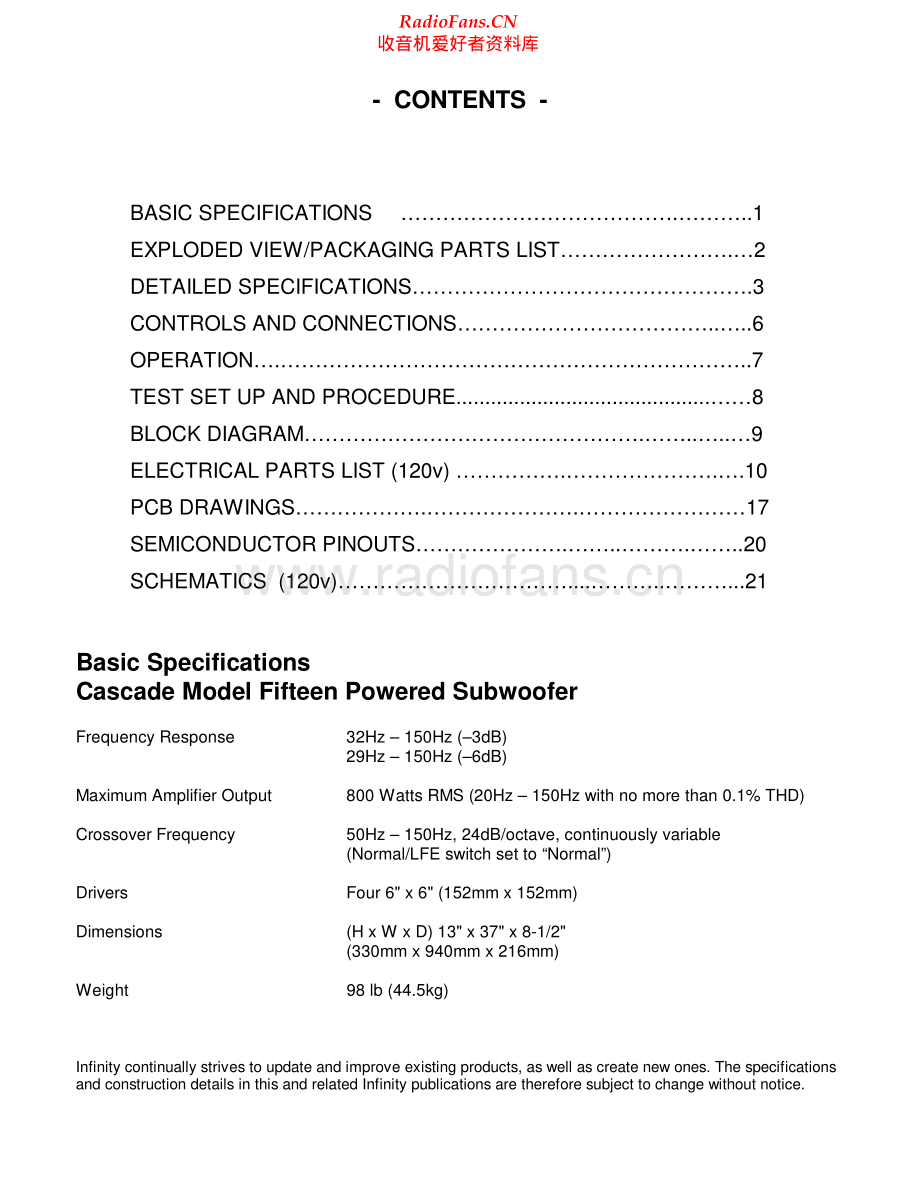Infinity-ModelFifteen-sub-sm 维修电路原理图.pdf_第2页