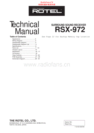 Rotel-RSX972-ssr-sm 维修电路原理图.pdf