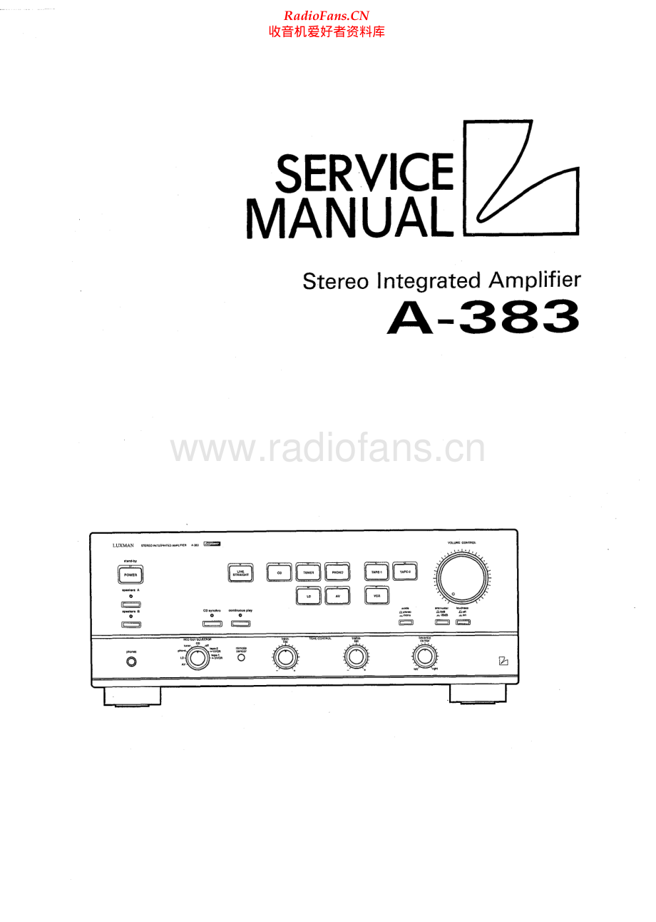 Luxman-A383-int-sm 维修电路原理图.pdf_第1页