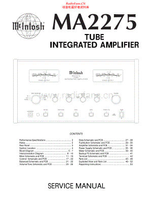 McIntosh-MA2275-int-sm 维修电路原理图.pdf