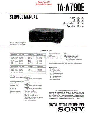 Sony-TAA790E-int-sm 维修电路原理图.pdf