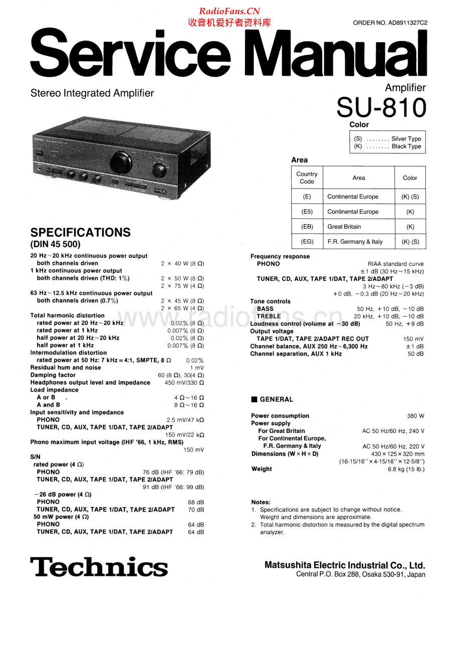 Technics-SU810-int-sm(1) 维修电路原理图.pdf_第1页