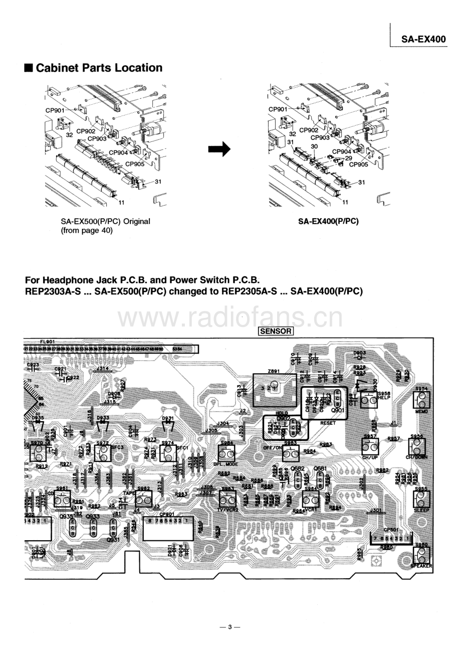 Technics-SAEX400-avr-sm 维修电路原理图.pdf_第3页