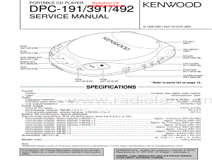 Kenwood-DPC191-dm-sm 维修电路原理图.pdf