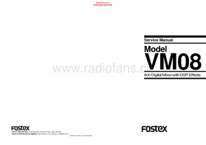 Fostex-VM08-mix-sm维修电路原理图.pdf