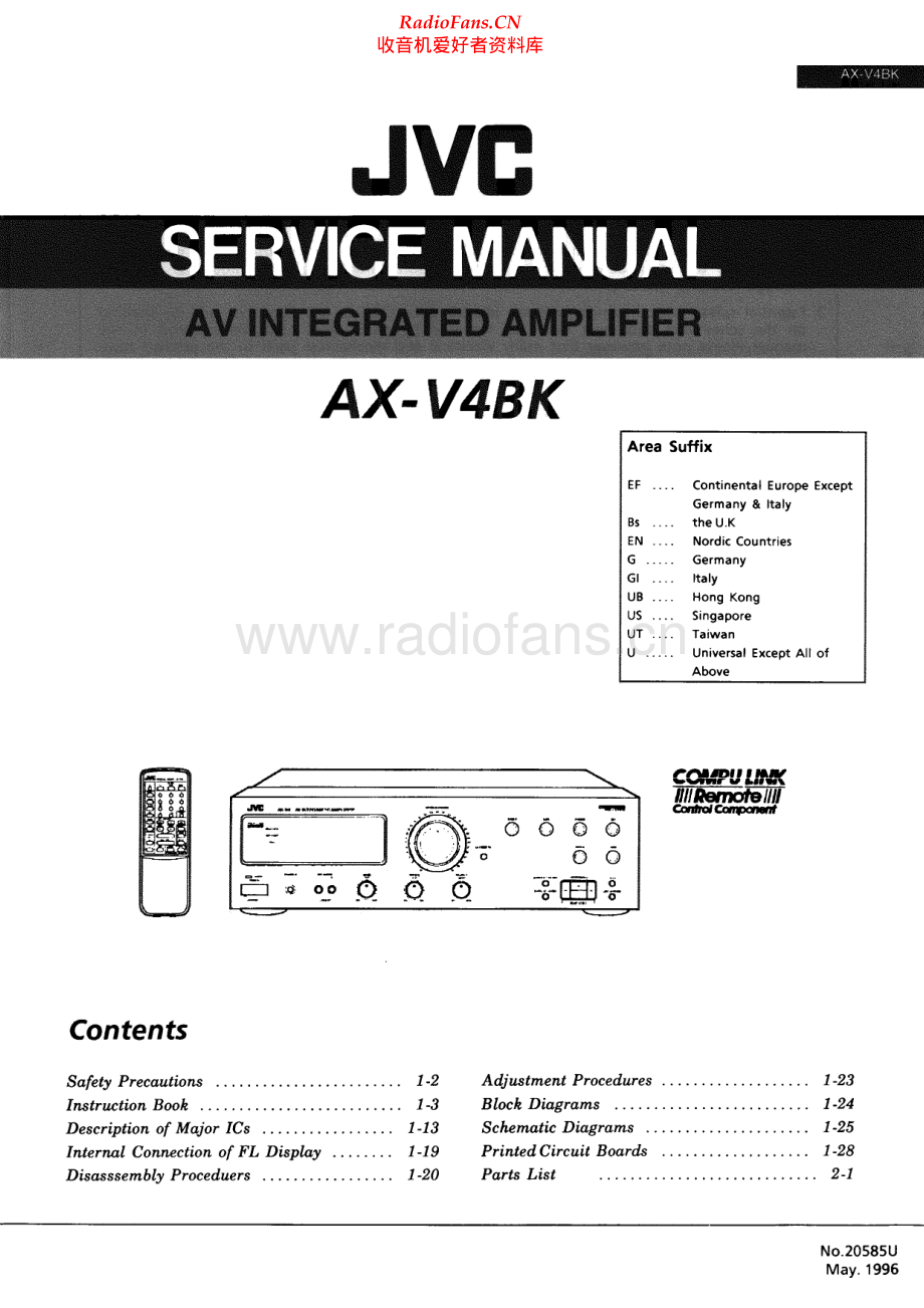 JVC-AXV4BK-int-sm 维修电路原理图.pdf_第1页