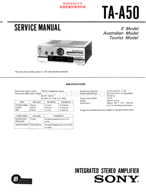 Sony-TAA50-int-sm 维修电路原理图.pdf
