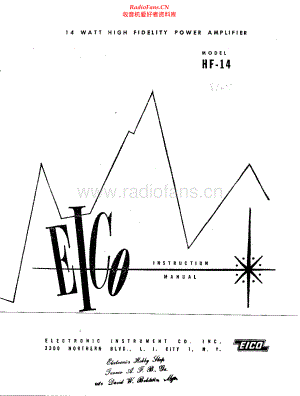 Eico-HF14-int-sm维修电路原理图.pdf