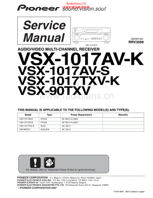 Pioneer-VSX1017TXVK-avr-sm 维修电路原理图.pdf