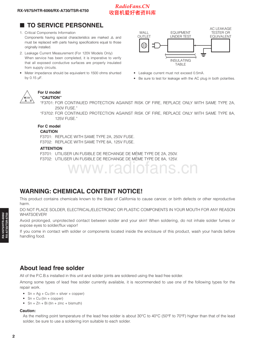 Yamaha-RXV675-avr-sm 维修电路原理图.pdf_第2页