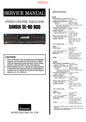 Sansui-SE80-eq-sm 维修电路原理图.pdf