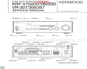 Kenwood-VR307-avr-sm 维修电路原理图.pdf