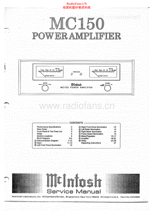 McIntosh-MC150-pwr-sm 维修电路原理图.pdf
