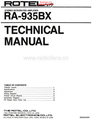 Rotel-RA935BX-int-sm 维修电路原理图.pdf