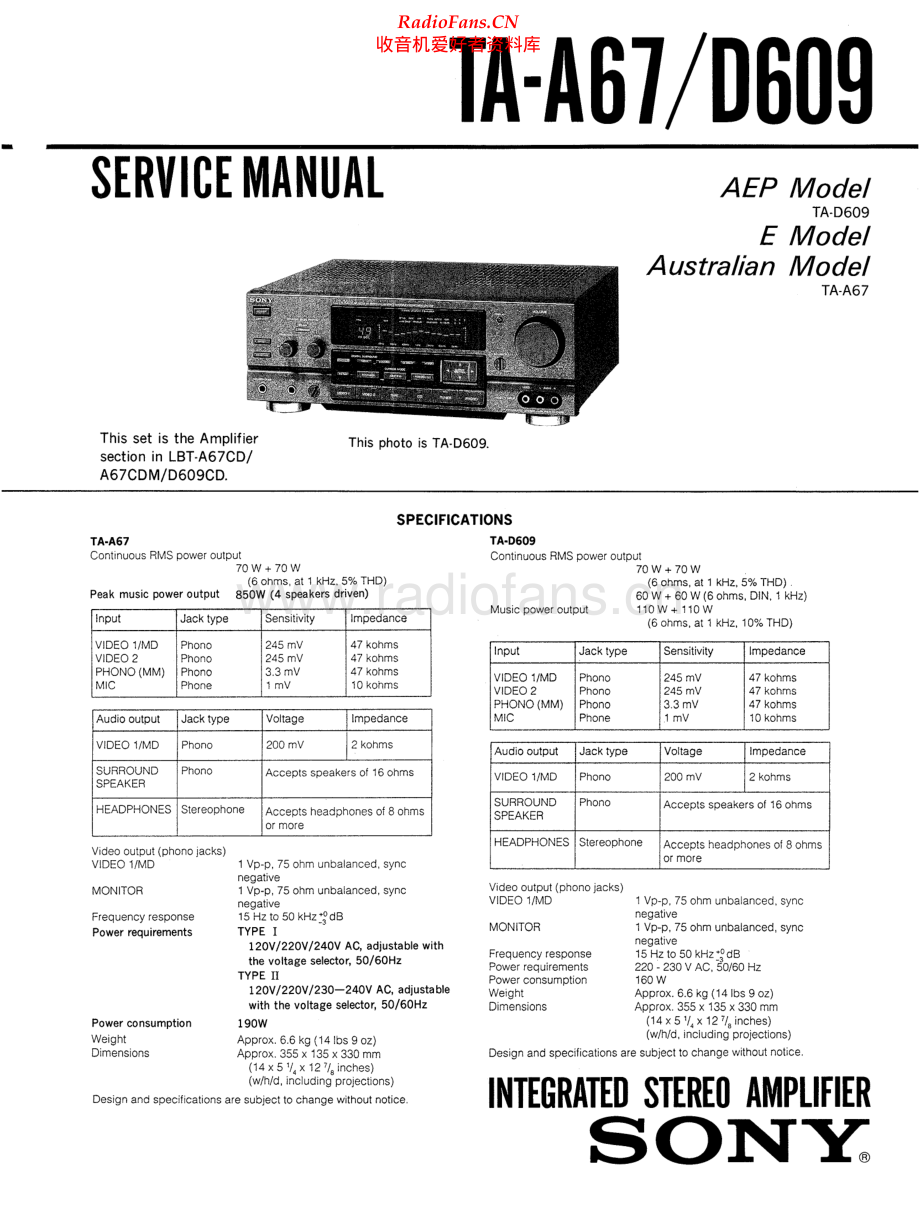 Sony-TAD609-int-sm 维修电路原理图.pdf_第1页
