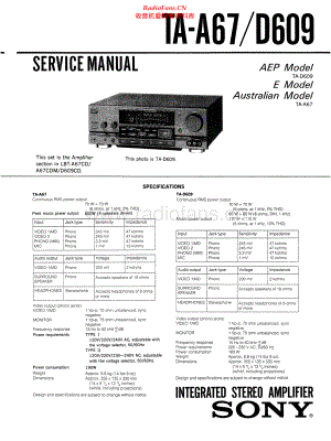 Sony-TAD609-int-sm 维修电路原理图.pdf