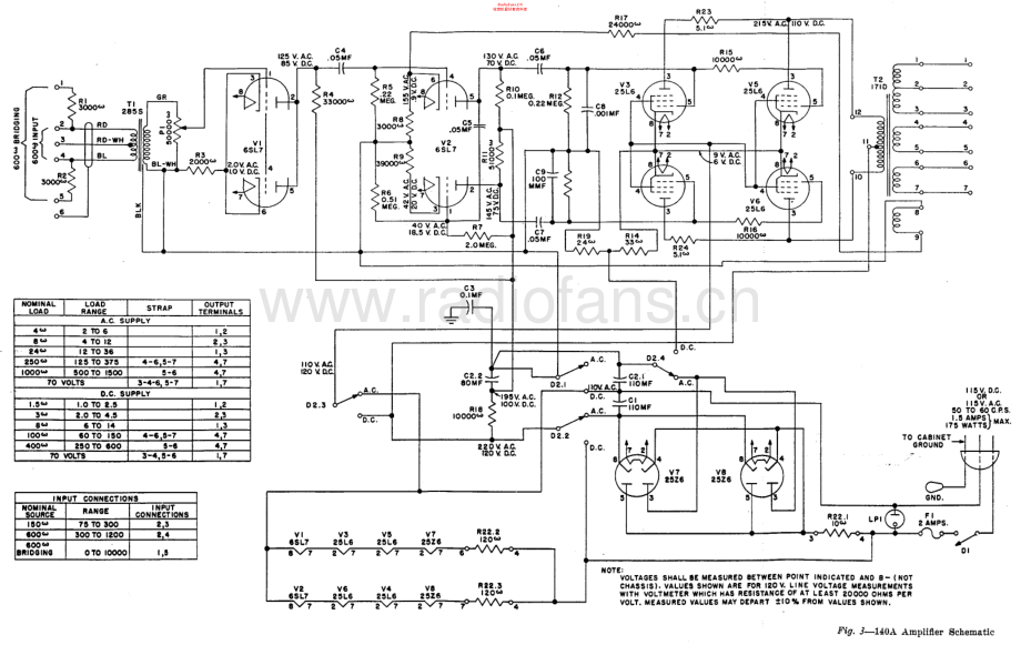 WesternElectric-1140A-pwr-sch 维修电路原理图.pdf_第1页