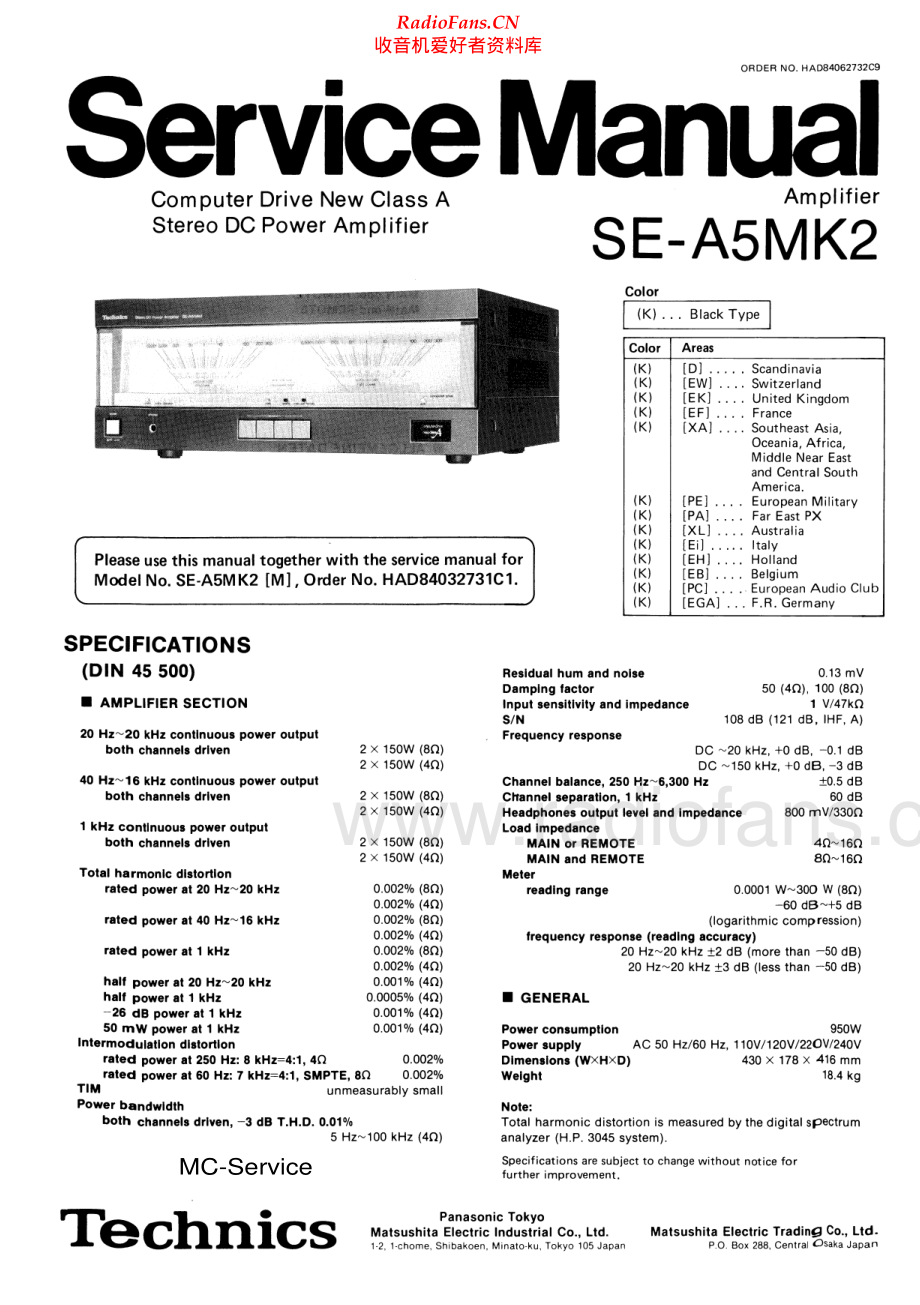Technics-SEA5_MK2-pwr-sm 维修电路原理图.pdf_第1页