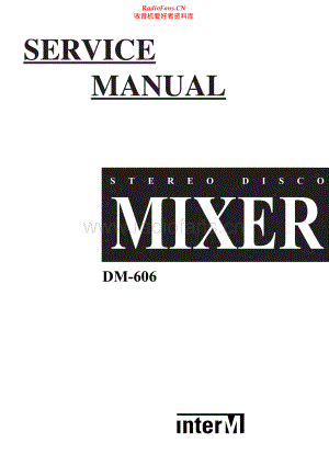 InterM-DM606-mix-sm 维修电路原理图.pdf