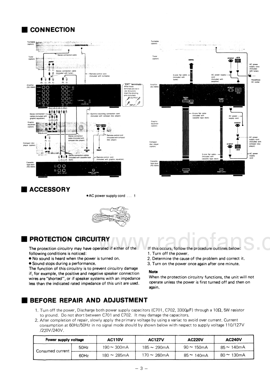 Technics-SUX840-int-sm 维修电路原理图.pdf_第3页