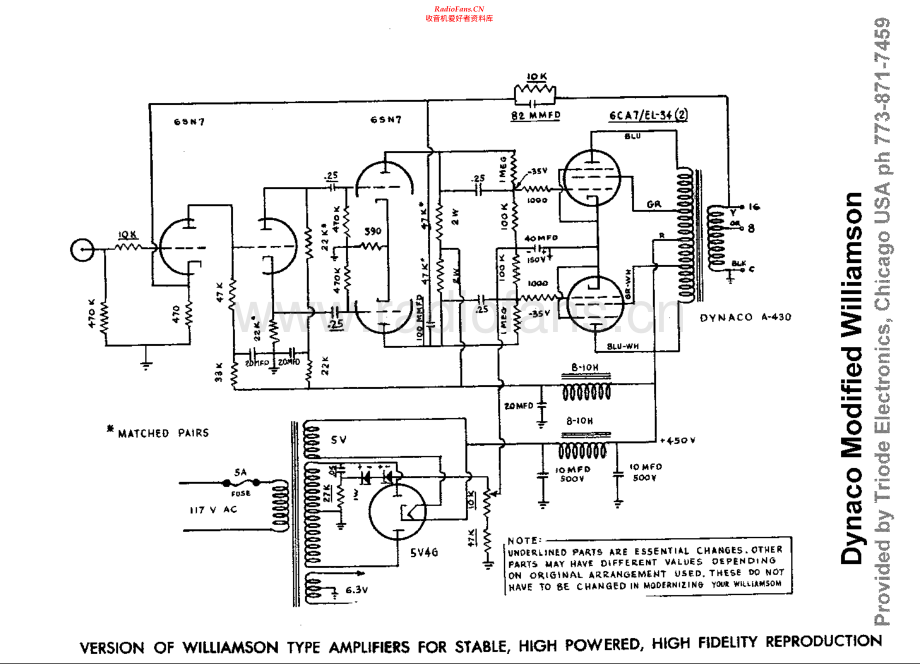 Dynaco-ModifiedWilliamson-pwr-sch维修电路原理图.pdf_第1页