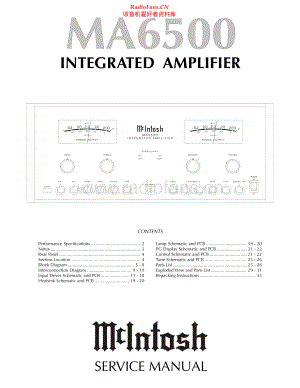 McIntosh-MA6500-int-sm 维修电路原理图.pdf