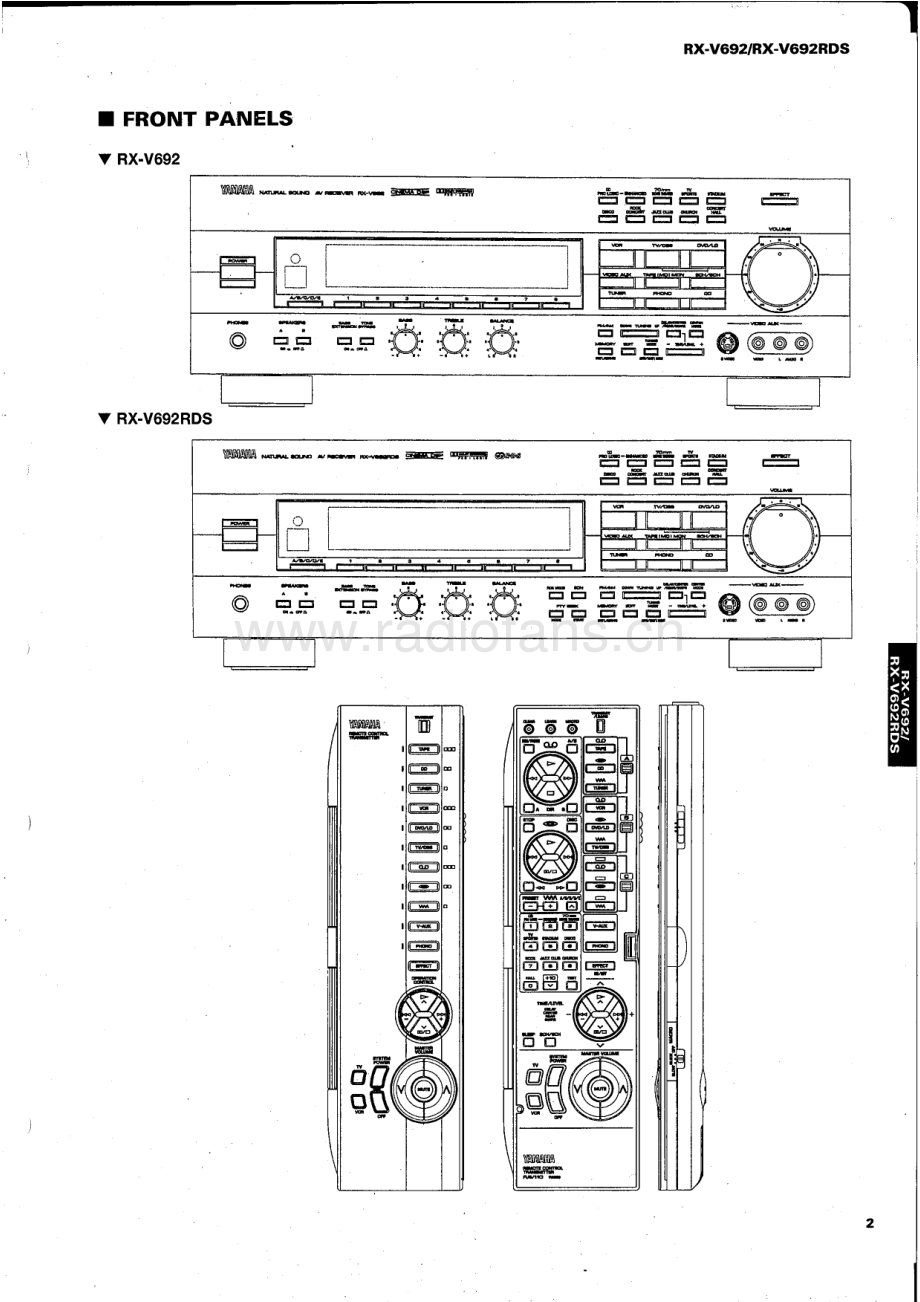 Yamaha-RXV692-avr-sm 维修电路原理图.pdf_第3页