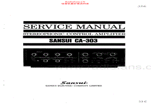 Sansui-CA303-pre-sm 维修电路原理图.pdf