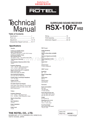 Rotel-RSX1067_v02-ssr-sm 维修电路原理图.pdf