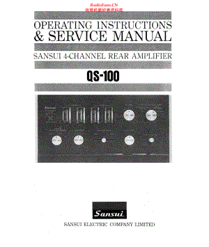 Sansui-QS100-pwr-sm 维修电路原理图.pdf