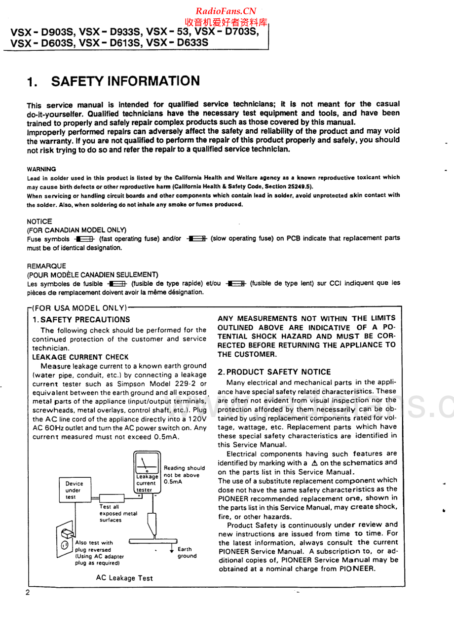 Pioneer-VSXD933S-avr-sm 维修电路原理图.pdf_第2页