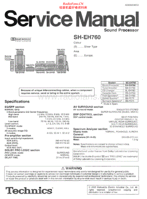 Technics-SHEH760-sp-sm 维修电路原理图.pdf