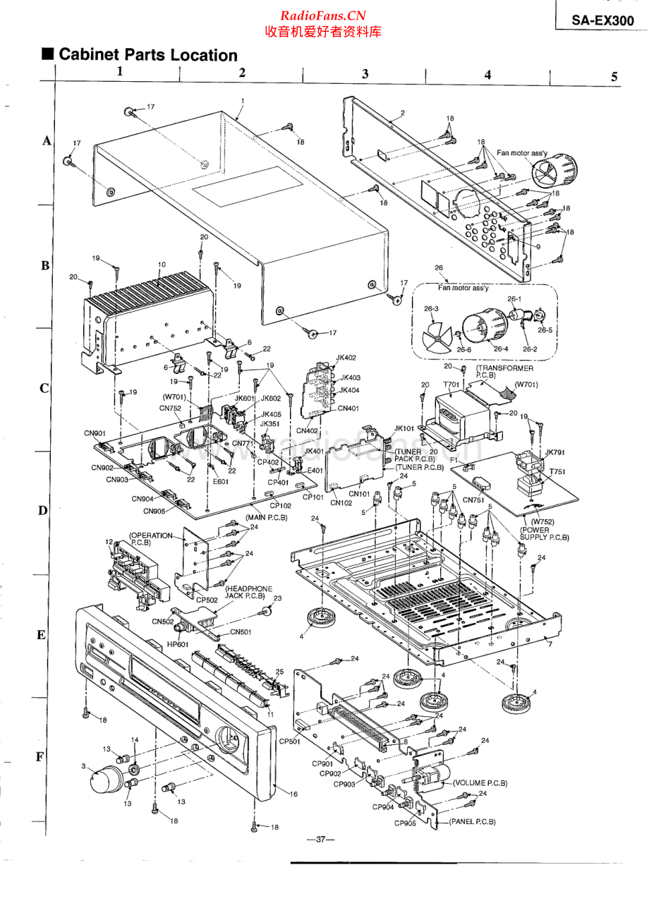 Technics-SAEX300-avr-sch 维修电路原理图.pdf_第1页