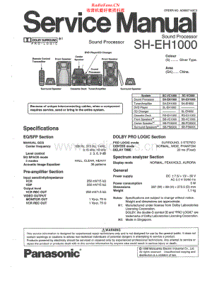 Technics-SHEH1000-sp-sm 维修电路原理图.pdf