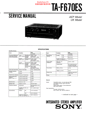 Sony-TAF670ES-int-sm 维修电路原理图.pdf