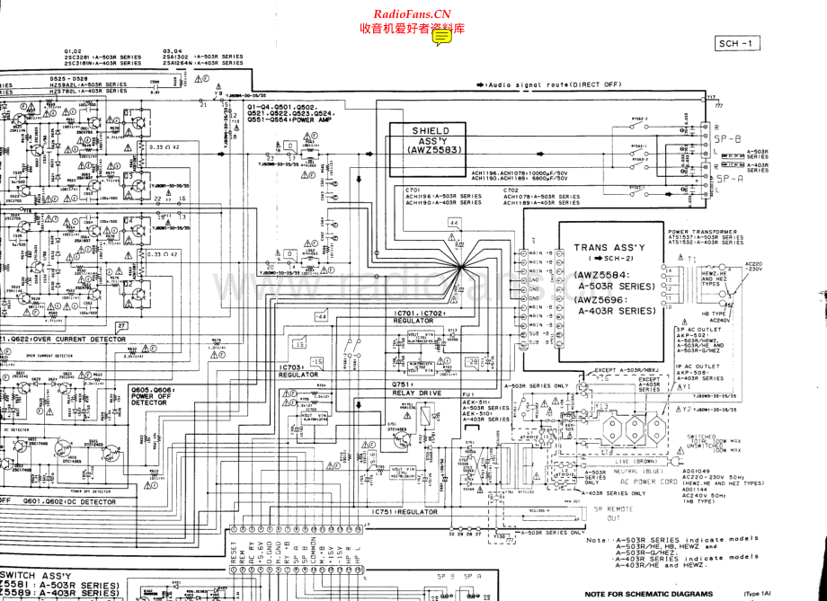 Pioneer-A403-int-sch 维修电路原理图.pdf_第1页