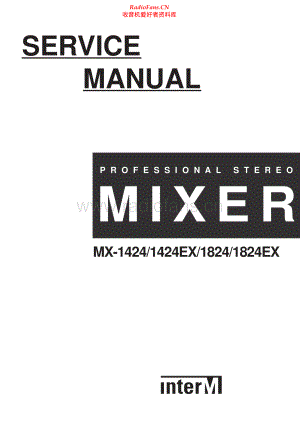 InterM-MX1424-mix-sm 维修电路原理图.pdf